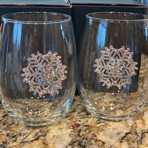 Stemless wine glasses. Brand new unused.